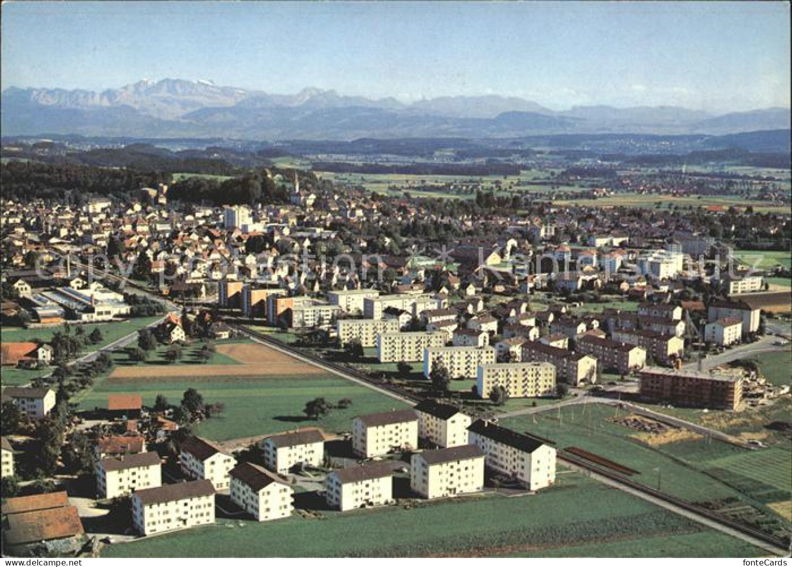 11981198 Uster ZH Alpenpanorama Fliegeraufnahme Uster - Altri & Non Classificati