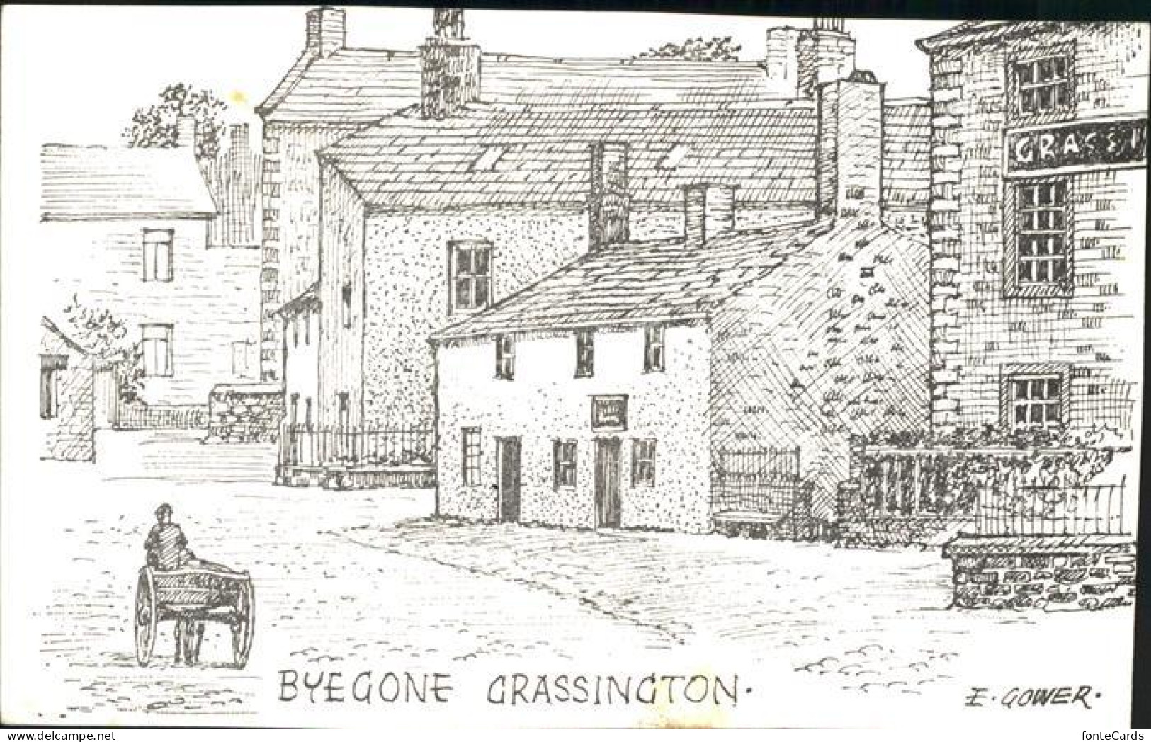 11981185 Grassington Old Cottage 18th Century Now Upper Wharledale Museum Drawin - Autres & Non Classés