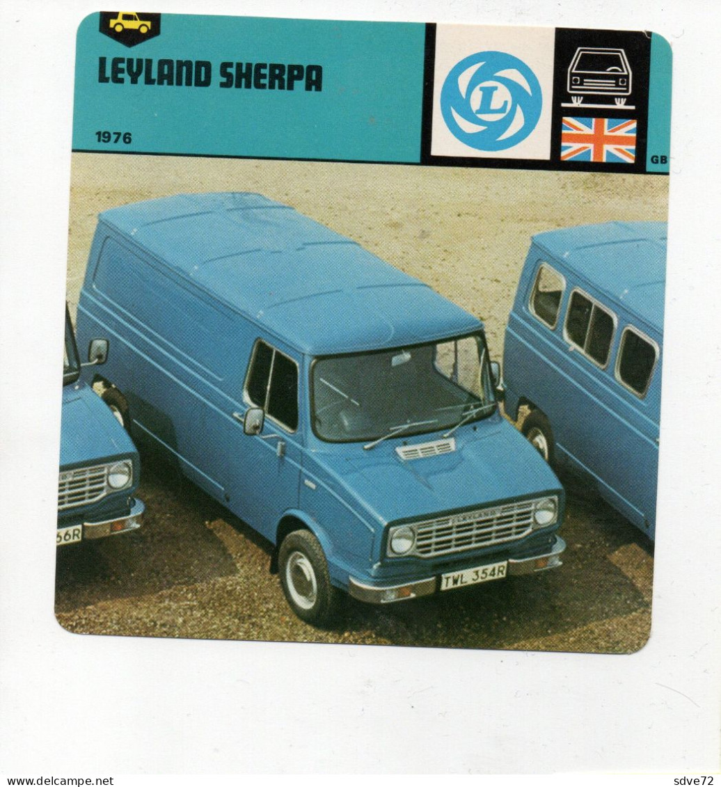 FICHE AUTOMOBILE - LEYLAND SHERPA - Voitures