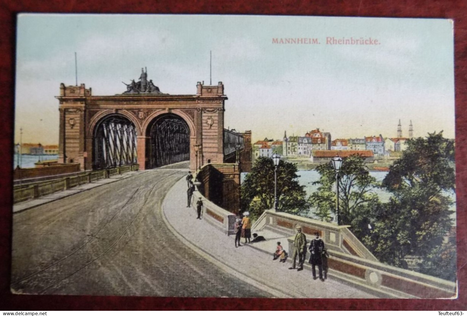 AK Mannheim ; Rheinbrücke - Mannheim