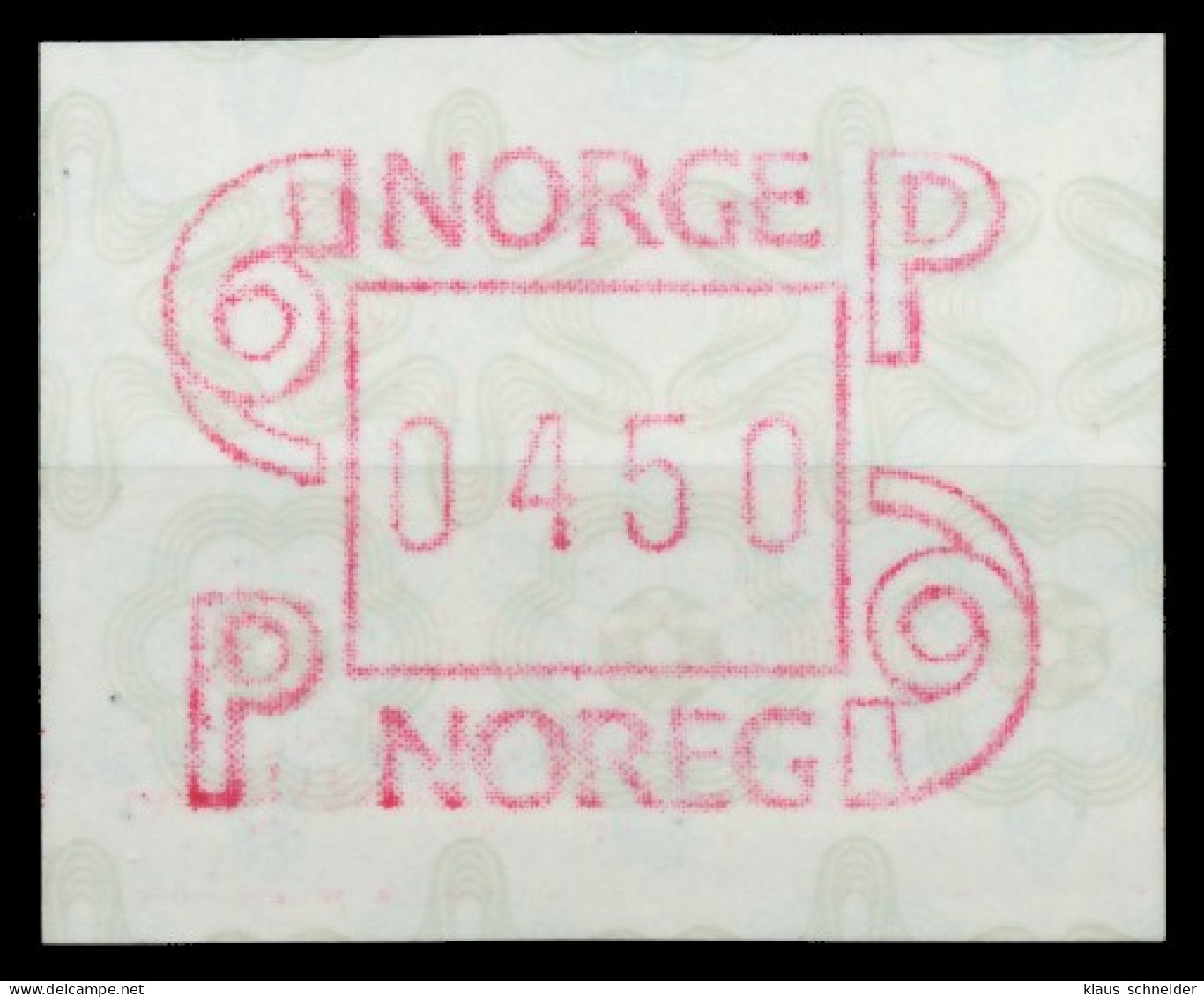 NORWEGEN ATM Nr ATM3-450 Postfrisch X911ACE - Timbres De Distributeurs [ATM]