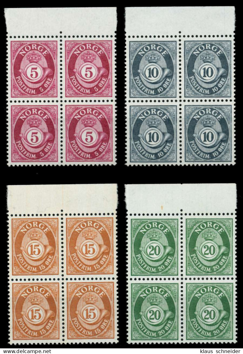 NORWEGEN Nr 478y-481y Postfrisch VIERERBLOCK ORA X9163A2 - Neufs