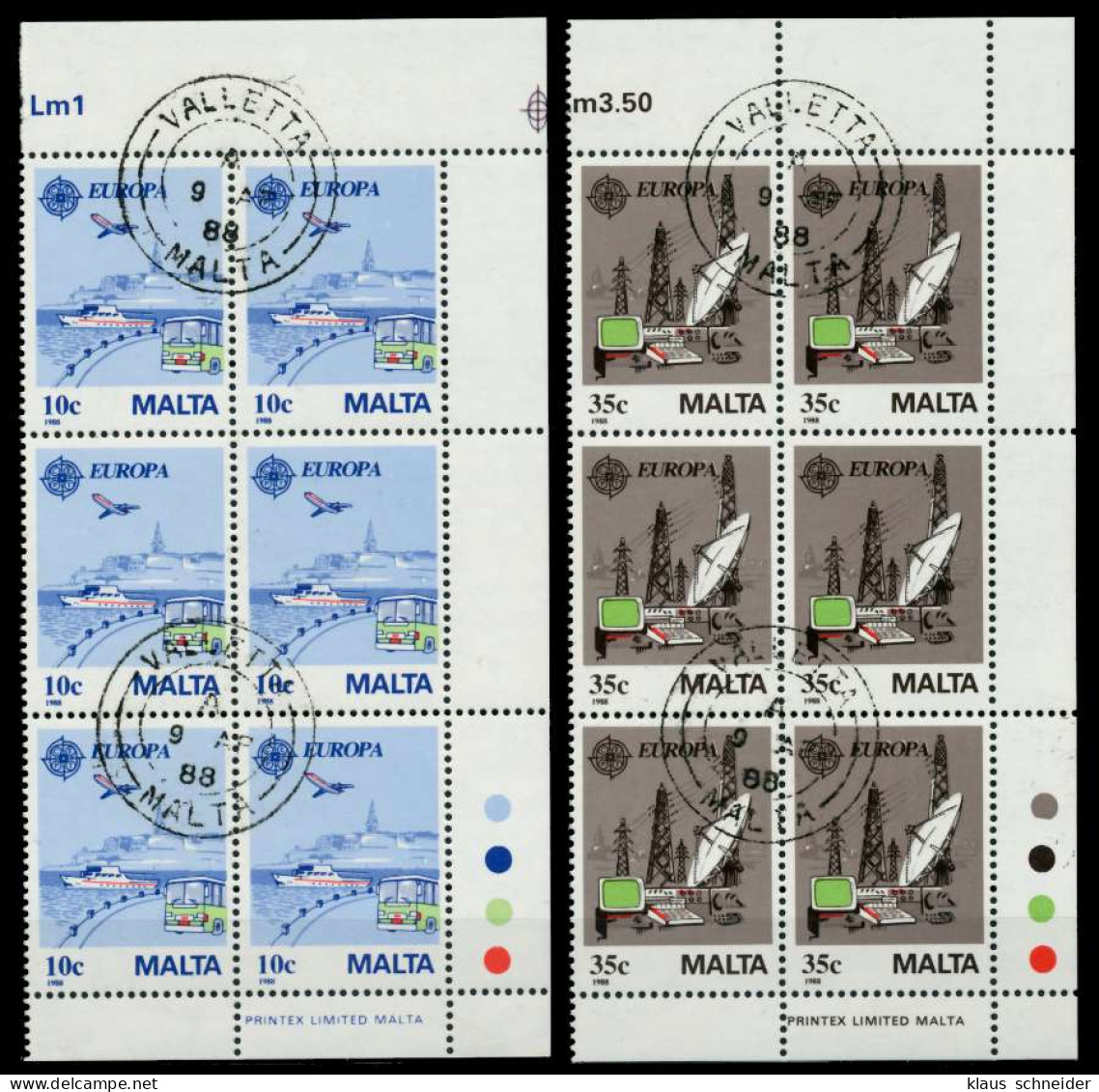 MALTA Nr 794-795 Zentrisch Gestempelt X92548E - Malte