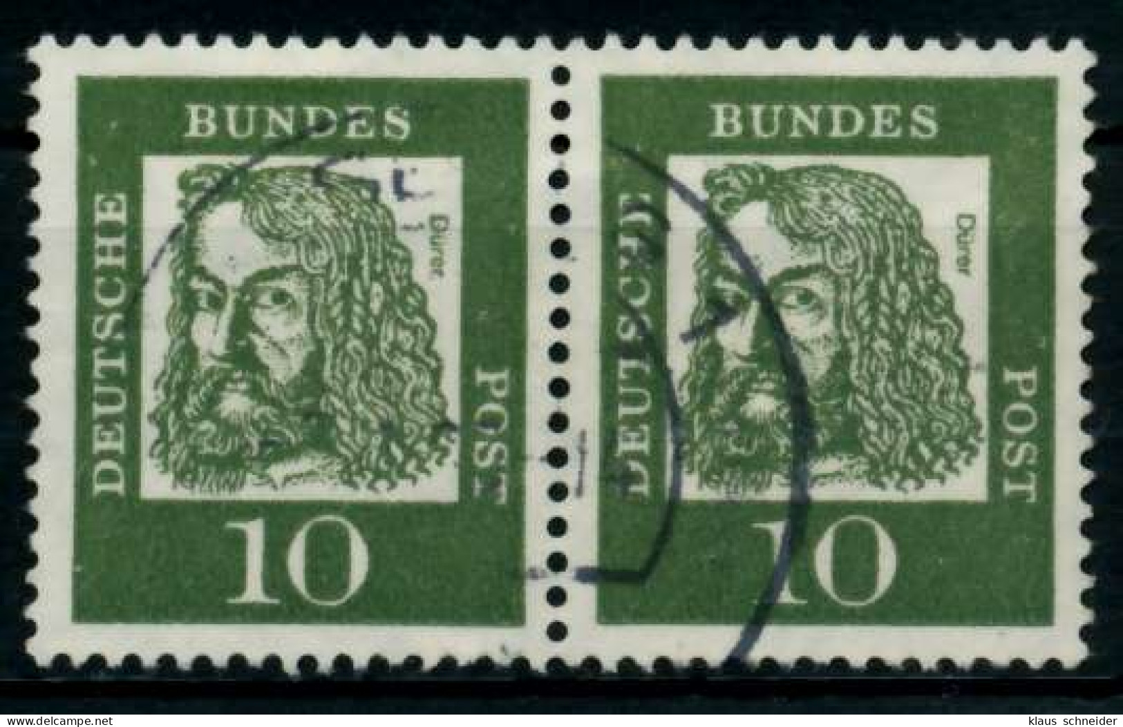 BRD DS BED. DEUT. Nr 350y Gestempelt WAAGR PAAR X95D282 - Used Stamps