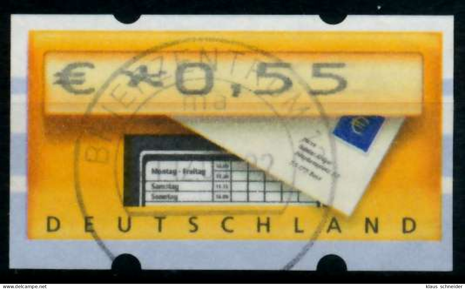 BRD ATM 2002 Nr 5-1-0055 Zentrisch Gestempelt X96DC0E - Vignette [ATM]