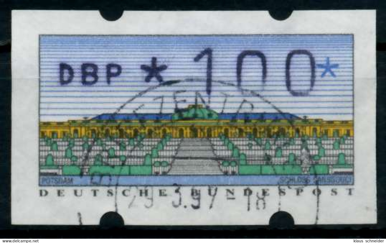 BRD ATM 1993 Nr 2-1.1-0100Rw Gestempelt X96DEF2 - Timbres De Distributeurs [ATM]