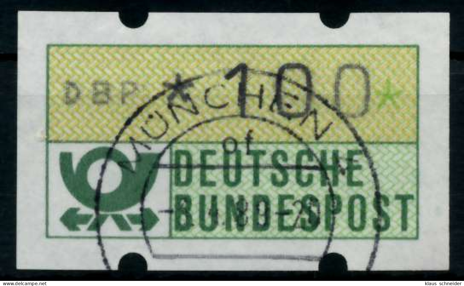 BRD ATM 1981 Nr 1-1-100 Gestempelt X9702F2 - Machine Labels [ATM]