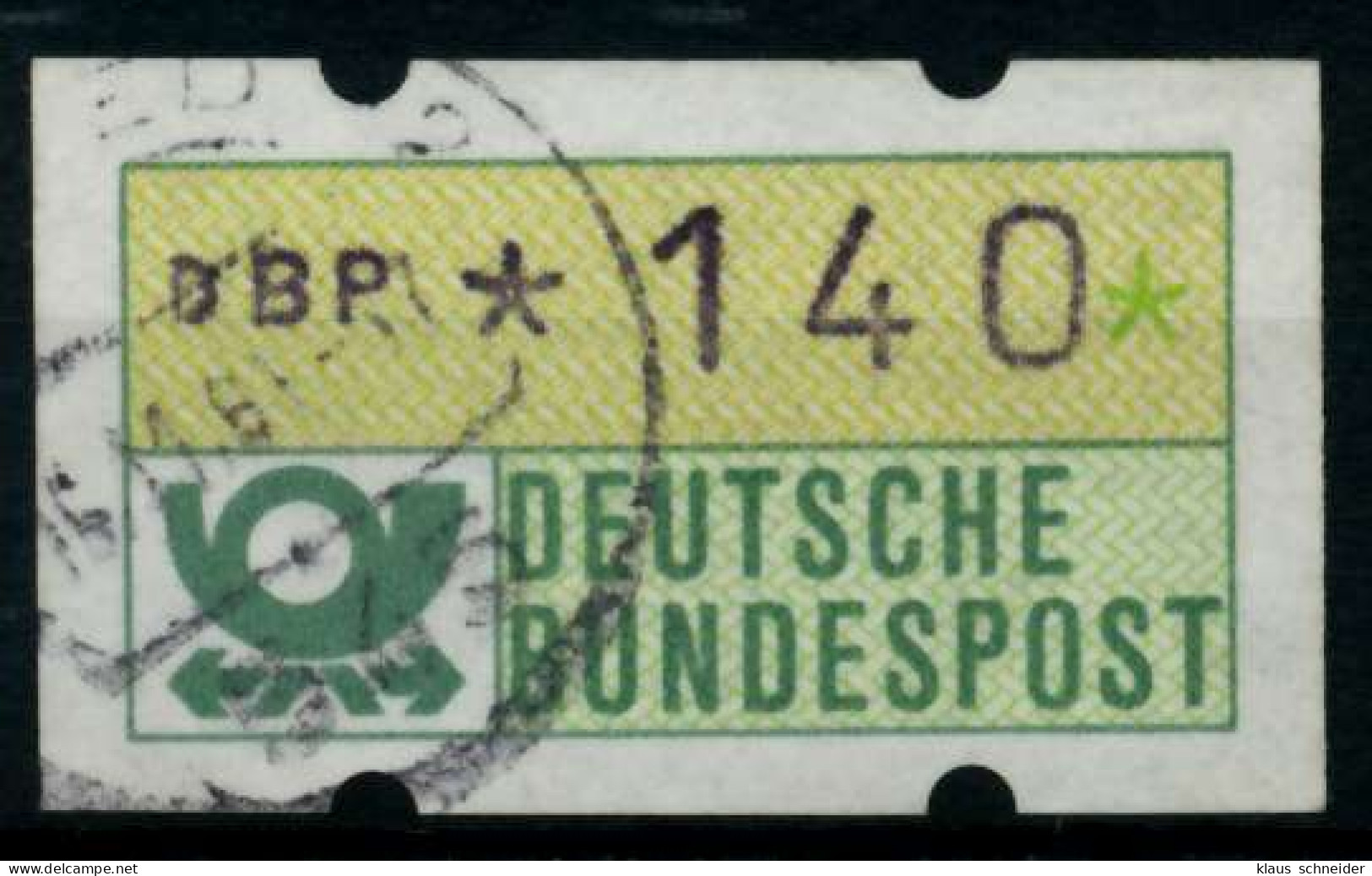 BRD ATM 1981 Nr 1-1-140 Gestempelt X96E046 - Vignette [ATM]