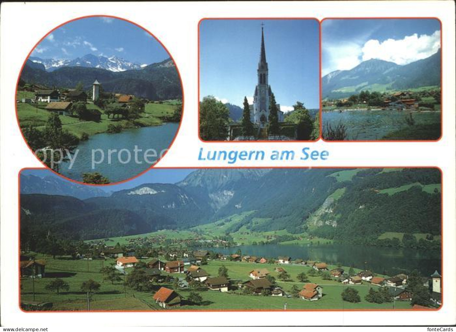 11979613 Lungern Kirche See  Lungern - Autres & Non Classés