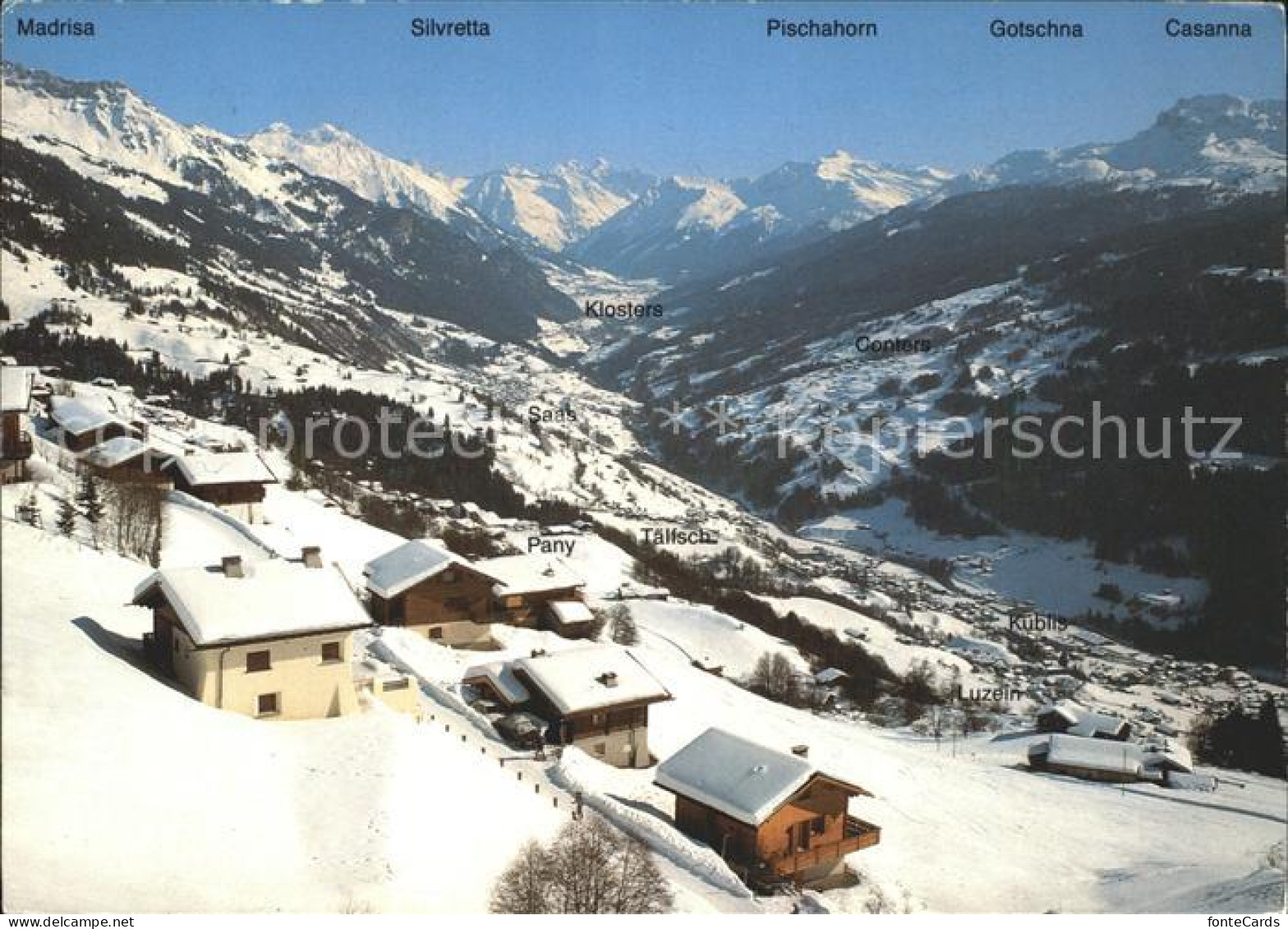 11979462 Pany Klosters Madrisa Silvretta Pischahorn Gotschna Casanna Pany - Other & Unclassified