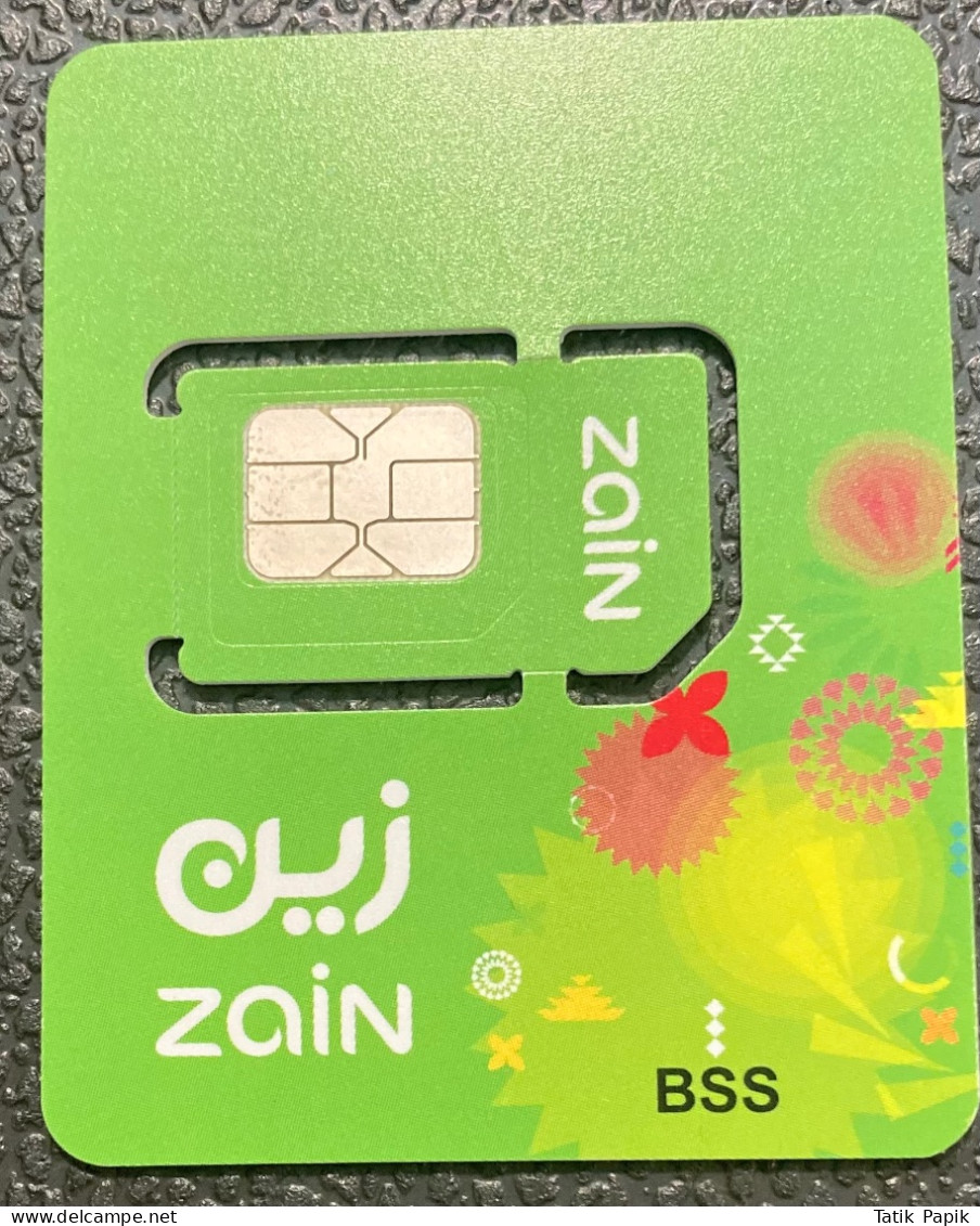 Saudi Arabia KSA Zain Green Télécom GSM SIM UNC Rare 2G 3G 4G 5G Nano Standard Large - Saudi Arabia