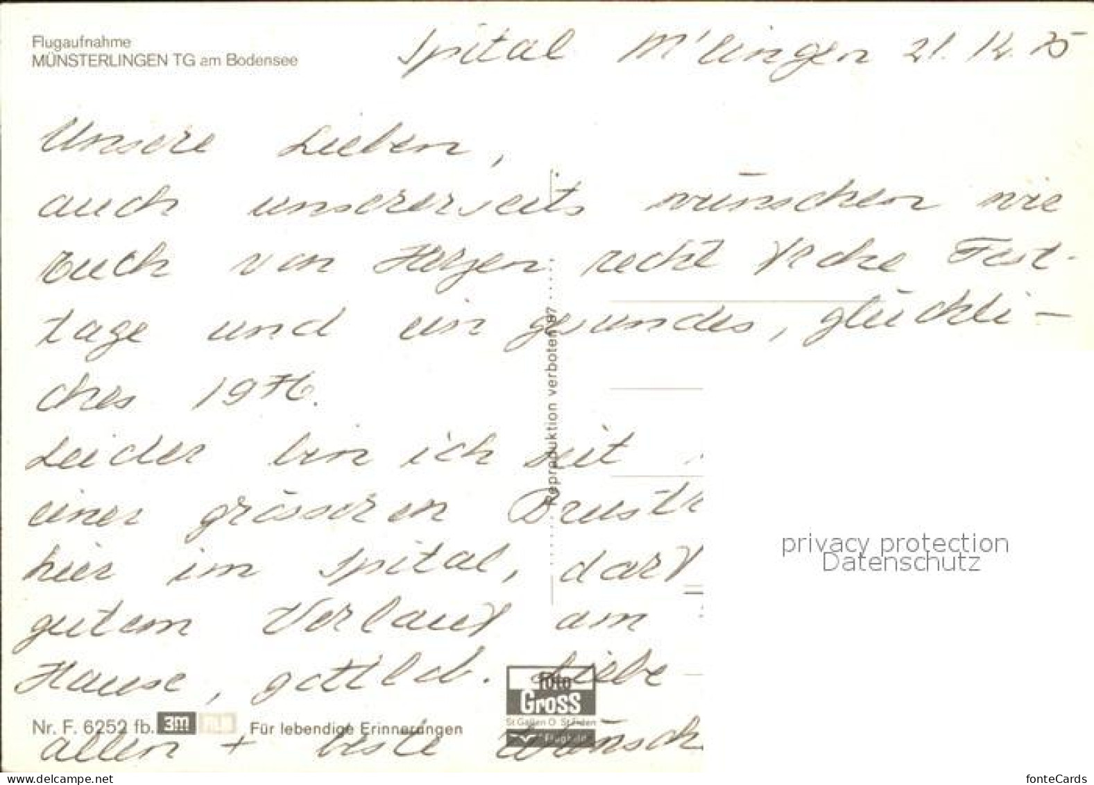 11977820 Muensterlingen TG Fliegeraufnahme Muensterlingen - Other & Unclassified