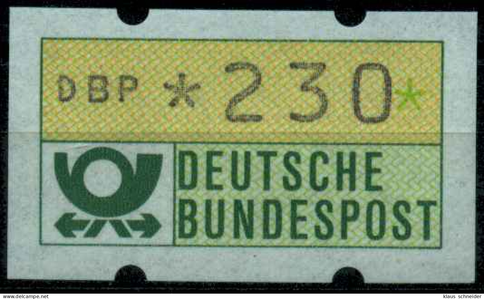BRD ATM 1981 Nr 1-1-230R Postfrisch S2E30B2 - Automaatzegels [ATM]