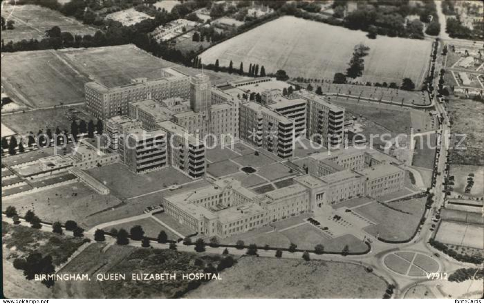 11977193 Birmingham Queen Elizabeth Hospital Aerial View Birmingham - Autres & Non Classés