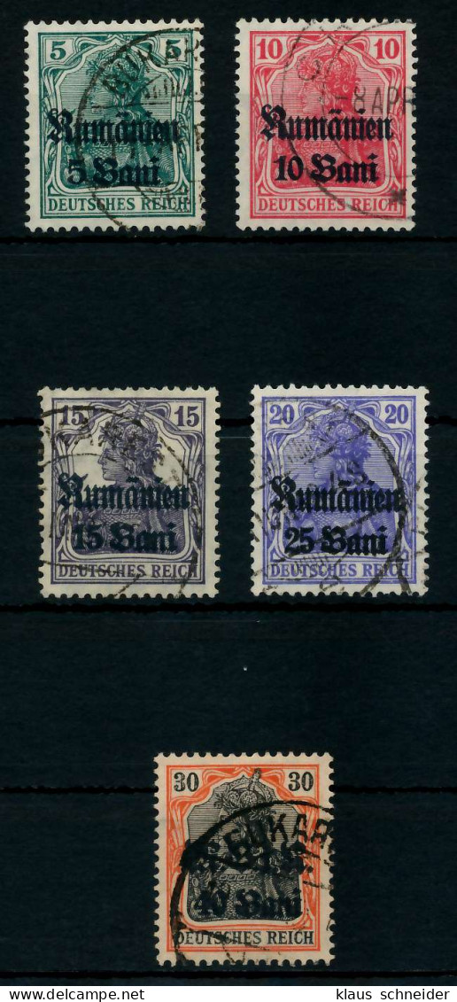 BES 1WK D-MV RUMÄNIEN Nr 8-12 Gestempelt X774592 - Ocupación 1914 – 18