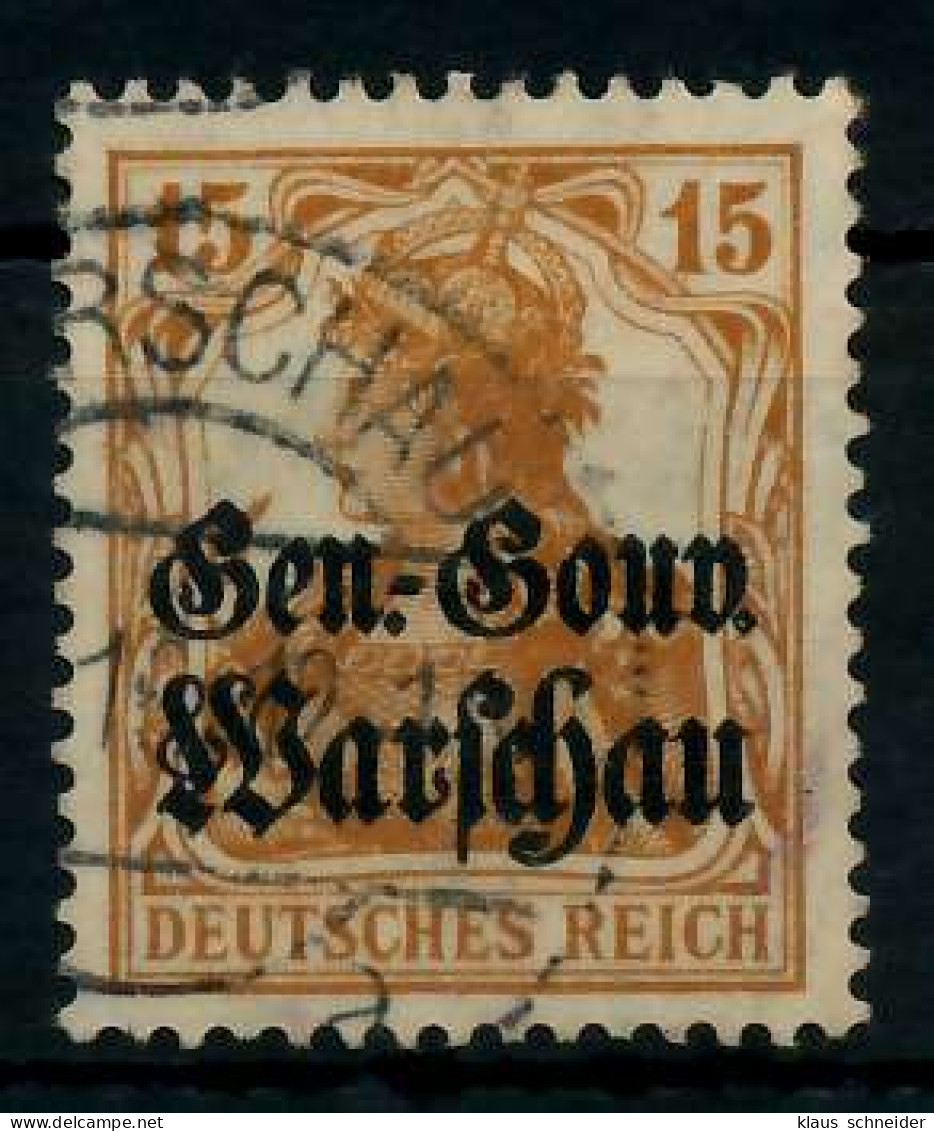 BES 1WK D-POST IN POLEN Nr 11 Gestempelt X7769BE - Ocupación 1914 – 18