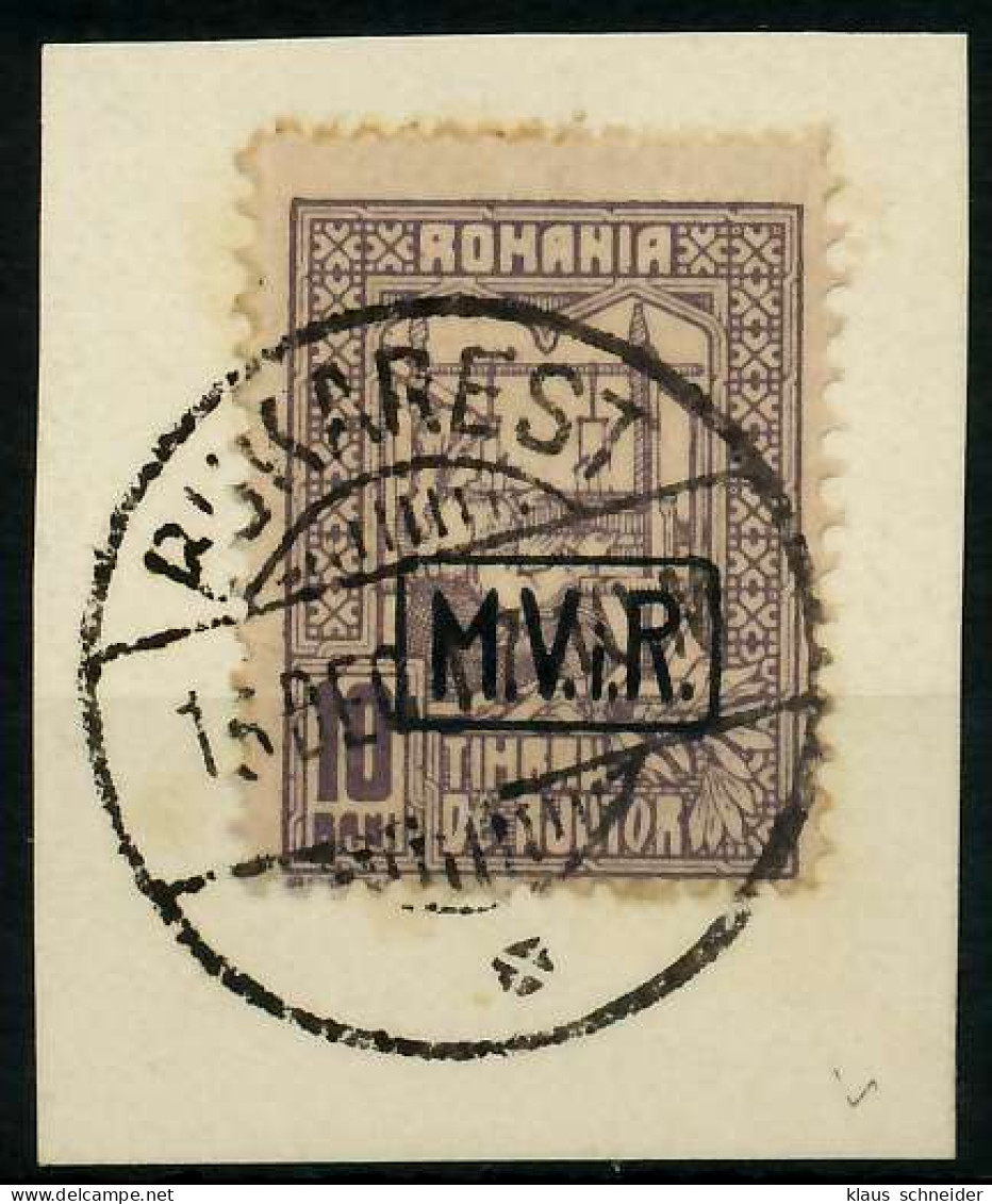 BES 1WK D-MV RUMÄNIEN Nr K4 Zentrisch Gestempelt Briefstück X779242 - Occupation 1914-18