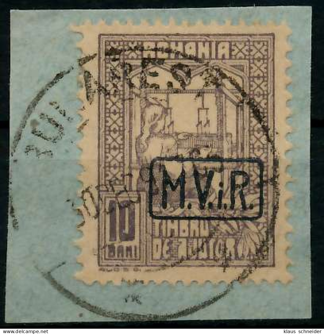 BES 1WK D-MV RUMÄNIEN Nr K4 Zentrisch Gestempelt Briefstück X779276 - Ocupación 1914 – 18