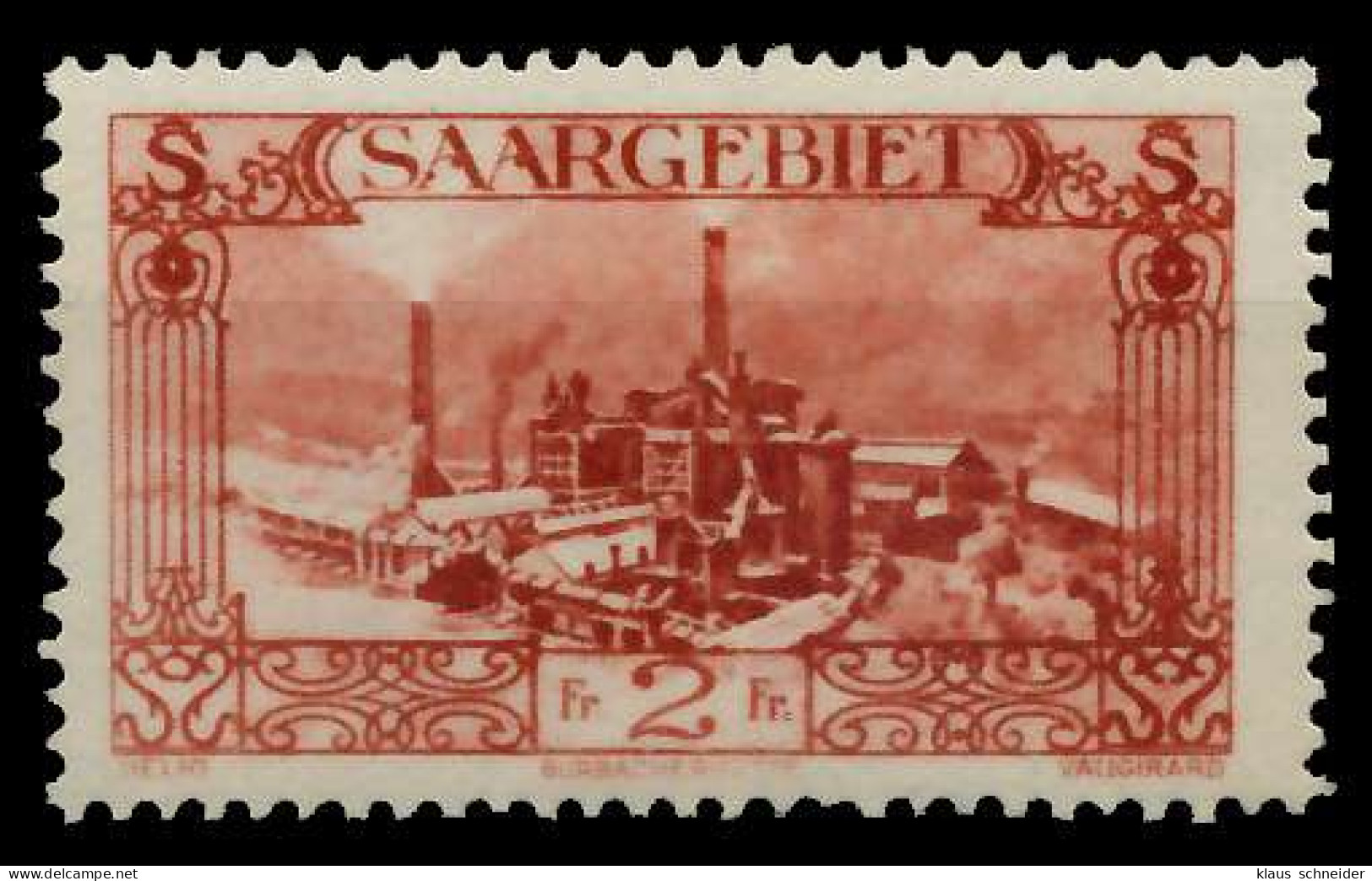 SAARGEBIET 1926 Nr 119 Ungebraucht X78B312 - Unused Stamps