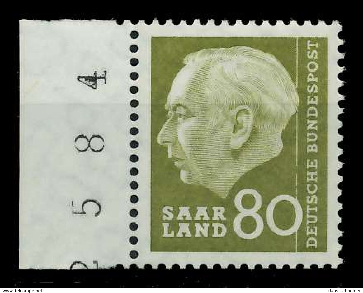 SAAR OPD 1957 Nr 396 Postfrisch SRA X799A96 - Unused Stamps