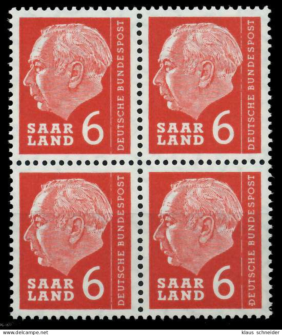 SAAR OPD 1957 Nr 385 Postfrisch VIERERBLOCK X799B22 - Unused Stamps