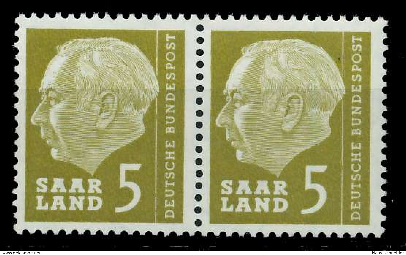 SAAR OPD 1957 Nr 384 Postfrisch WAAGR PAAR X799B62 - Unused Stamps