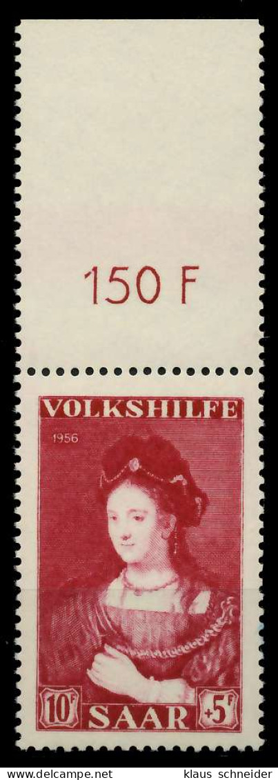 SAARLAND 1956 Nr 377 Postfrisch ORA X79C3E2 - Unused Stamps