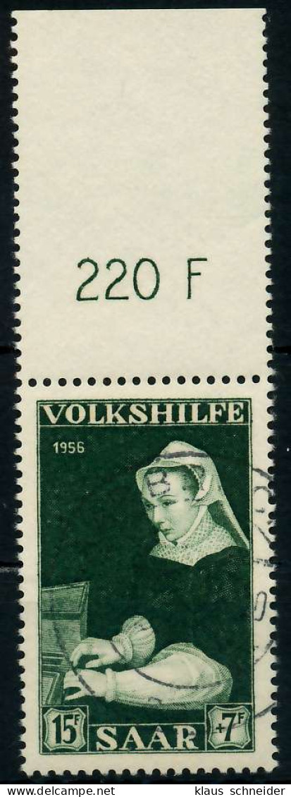 SAARLAND 1956 Nr 378 Zentrisch Gestempelt ORA X79C42A - Used Stamps