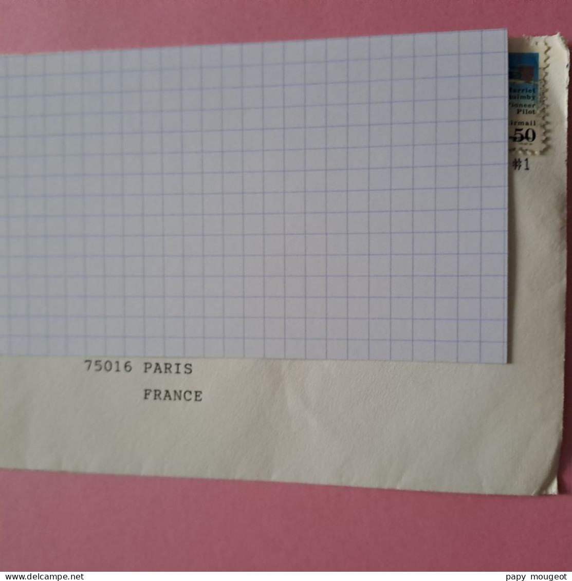 Lettre Par Avion Postée De Kilmer GMF NJ 01-03-1992 Pou Paris (75) France - Avec Marques Encrées De Tri Direct Au Dos - 3c. 1961-... Cartas & Documentos