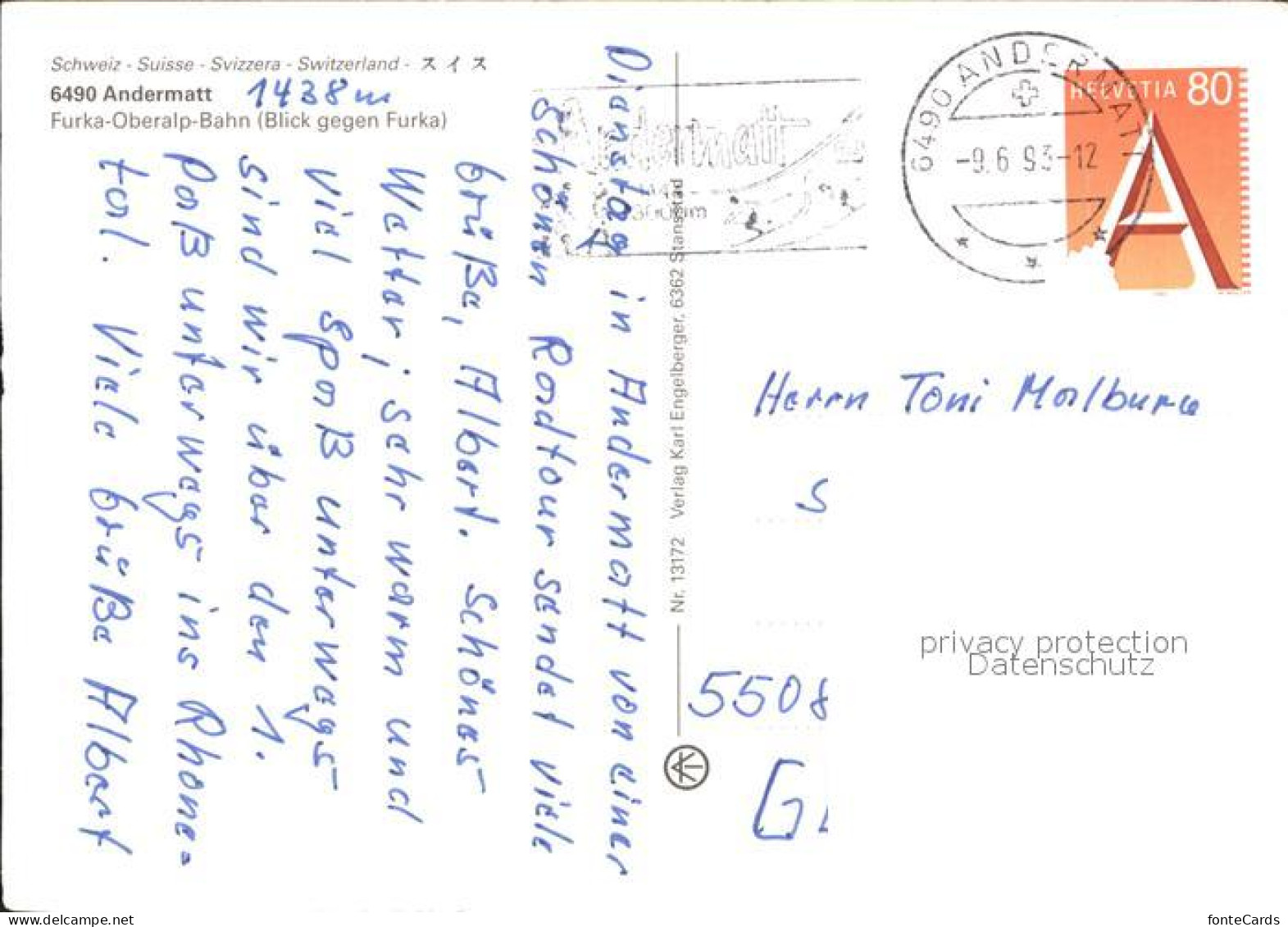 11975314 Andermatt Furka Oberalp Bahn Andermatt - Other & Unclassified