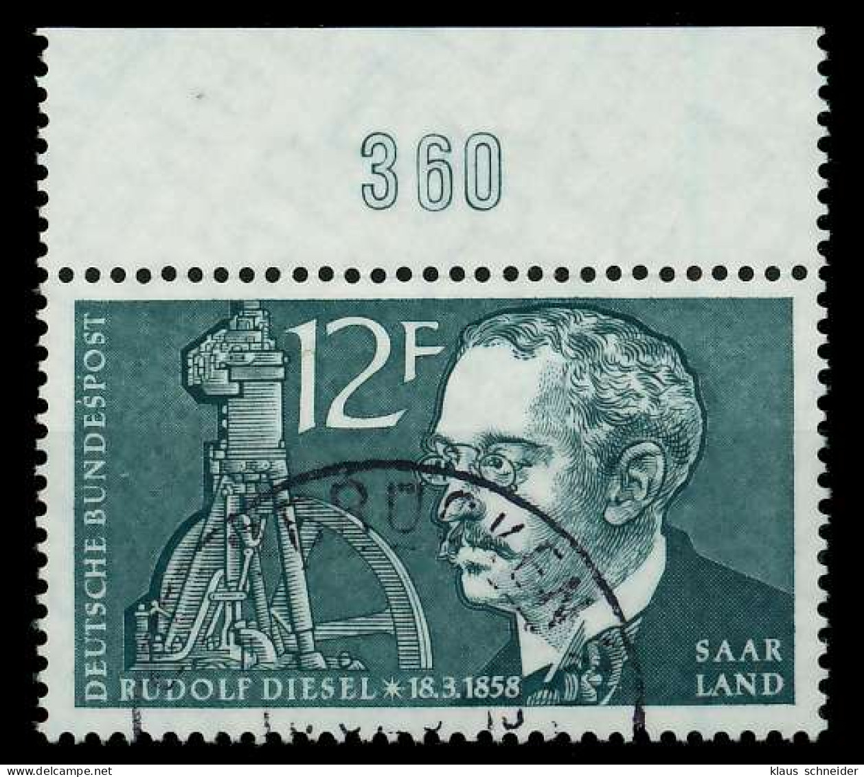 SAAR OPD 1958 Nr 432 Gestempelt ORA X79C7D2 - Used Stamps