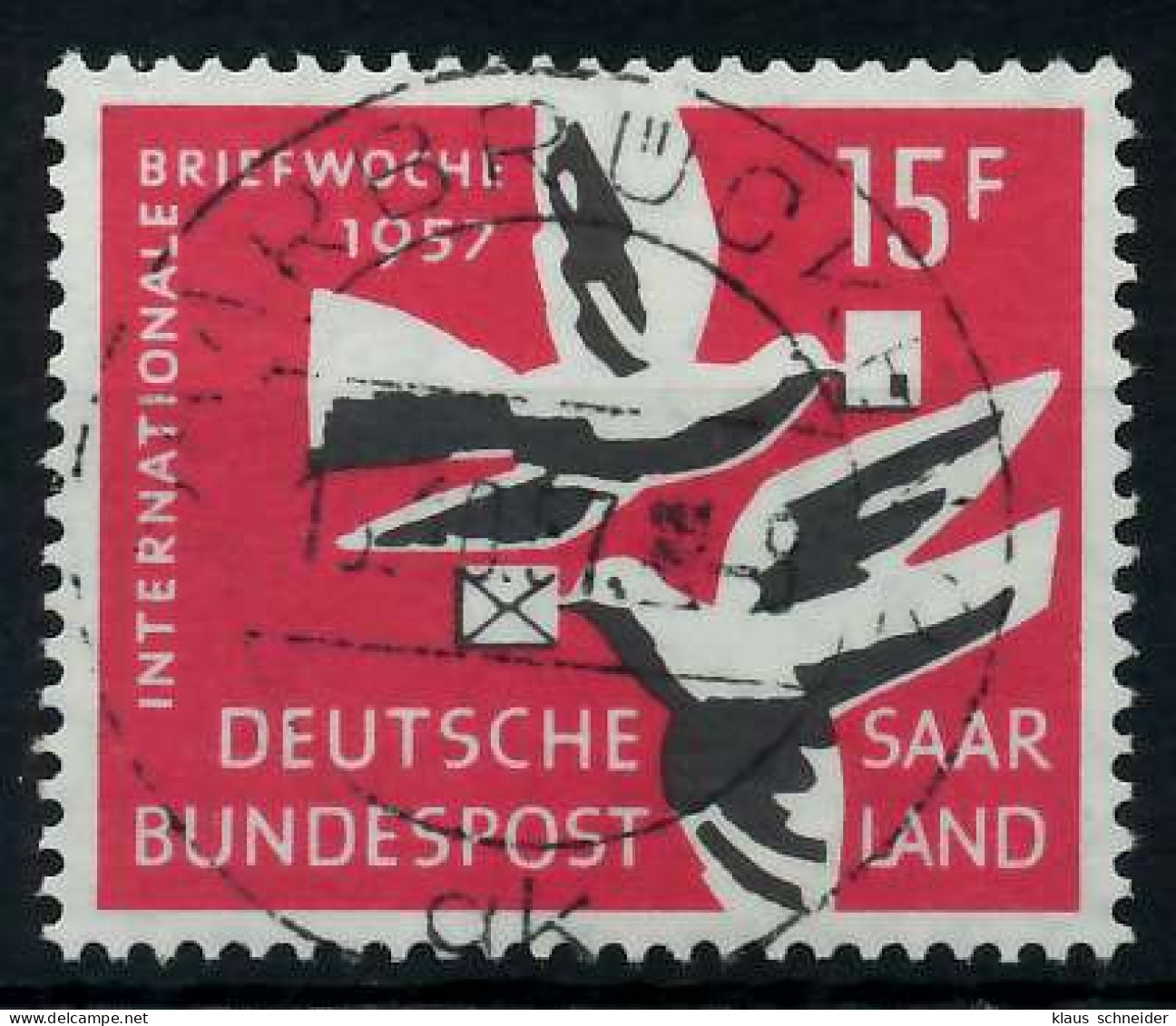 SAAR OPD 1957 Nr 408 Zentrisch Gestempelt X79C8EE - Used Stamps