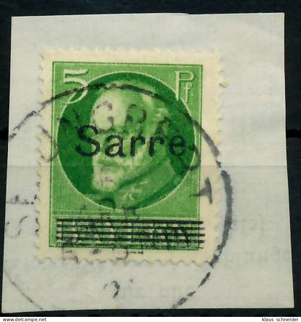 SAARGEBIET LUDWIG Nr 18 Zentrisch Gestempelt Briefstück X7B233E - Usados