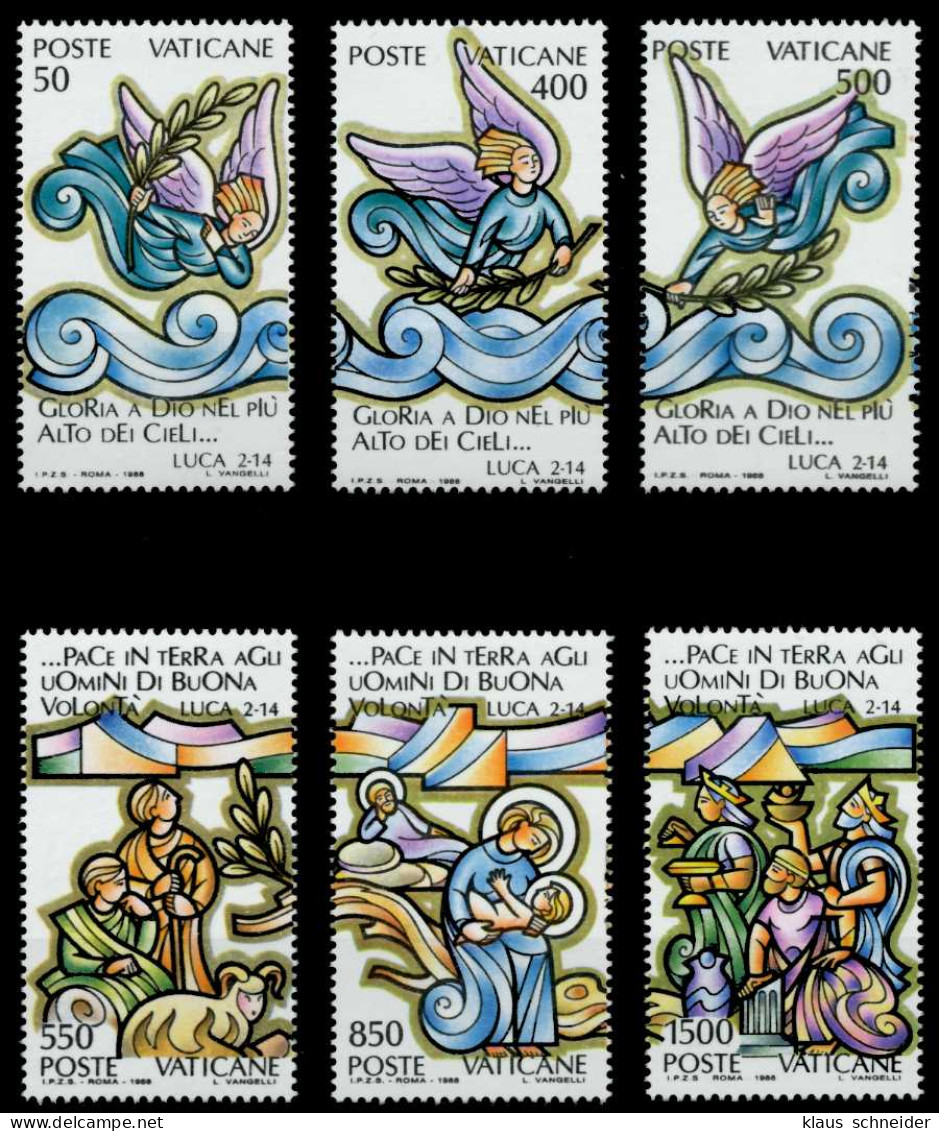 VATIKAN 1988 Nr 957-962 Postfrisch S0162DA - Unused Stamps