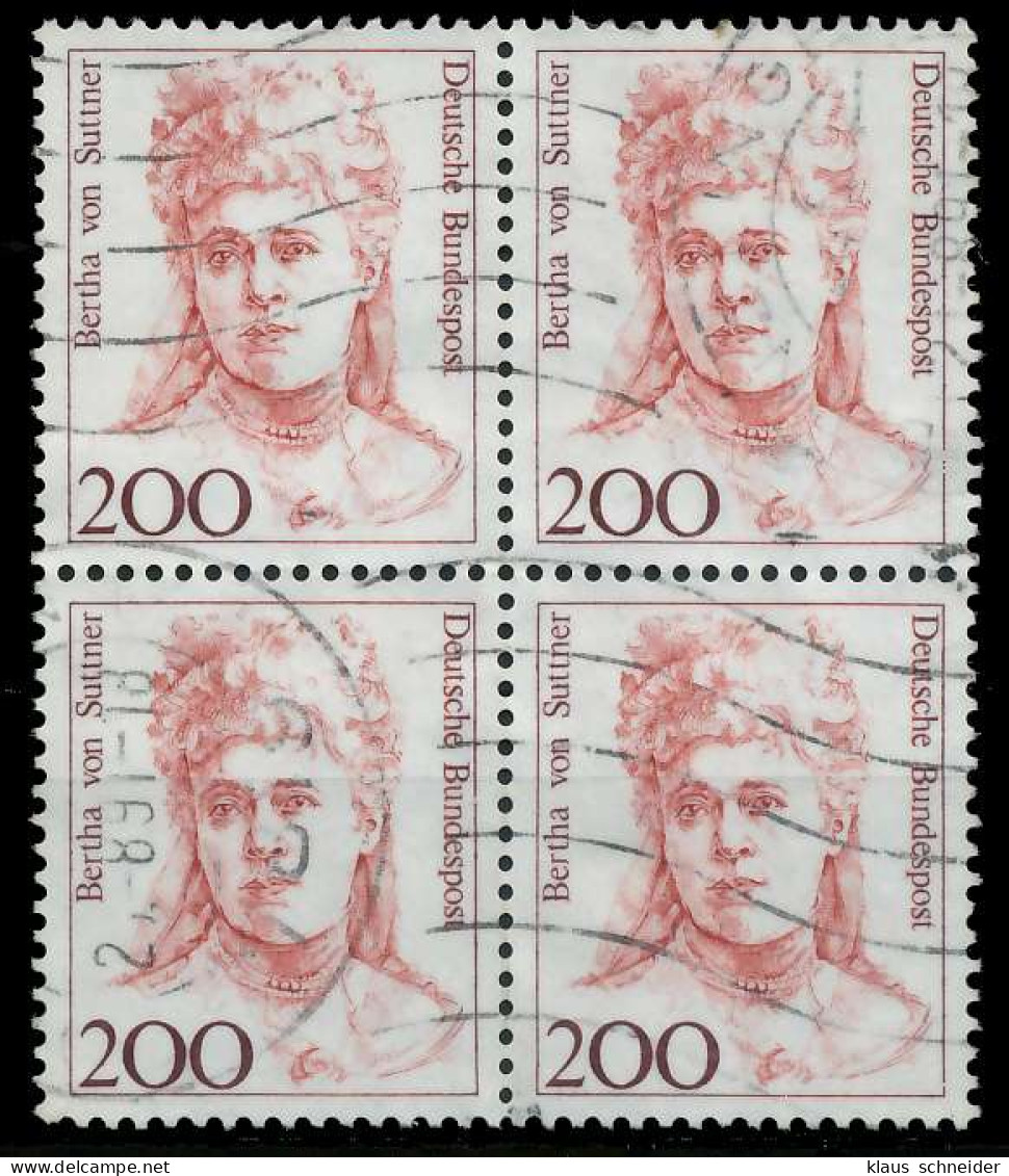 BRD DS FRAUEN Nr 1498 Gestempelt VIERERBLOCK X7D7FA2 - Used Stamps