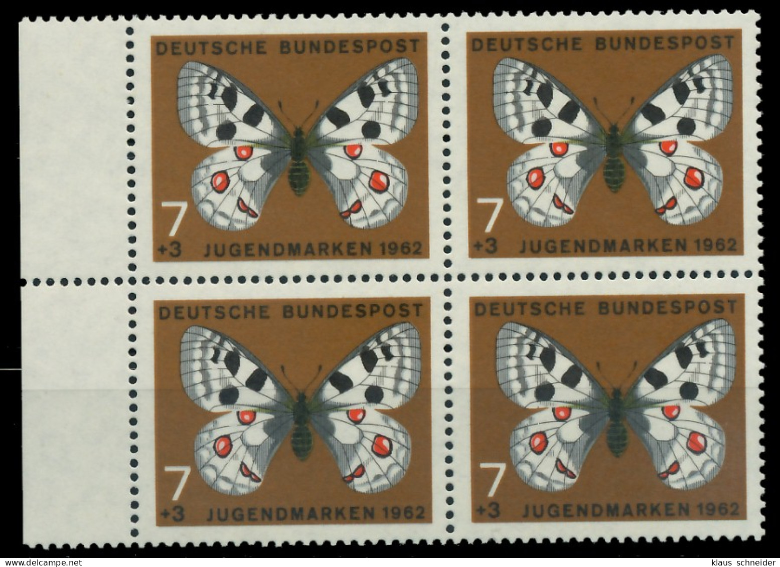 BRD 1962 Nr 376 Postfrisch VIERERBLOCK SRA X7E8922 - Neufs