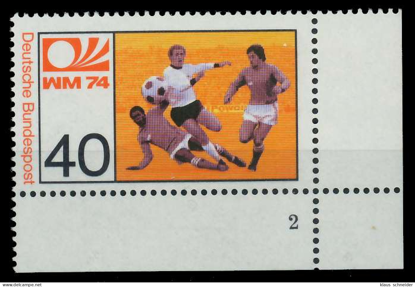 BRD BUND 1974 Nr 812 Postfrisch FORMNUMMER 2 S5E3832 - Unused Stamps