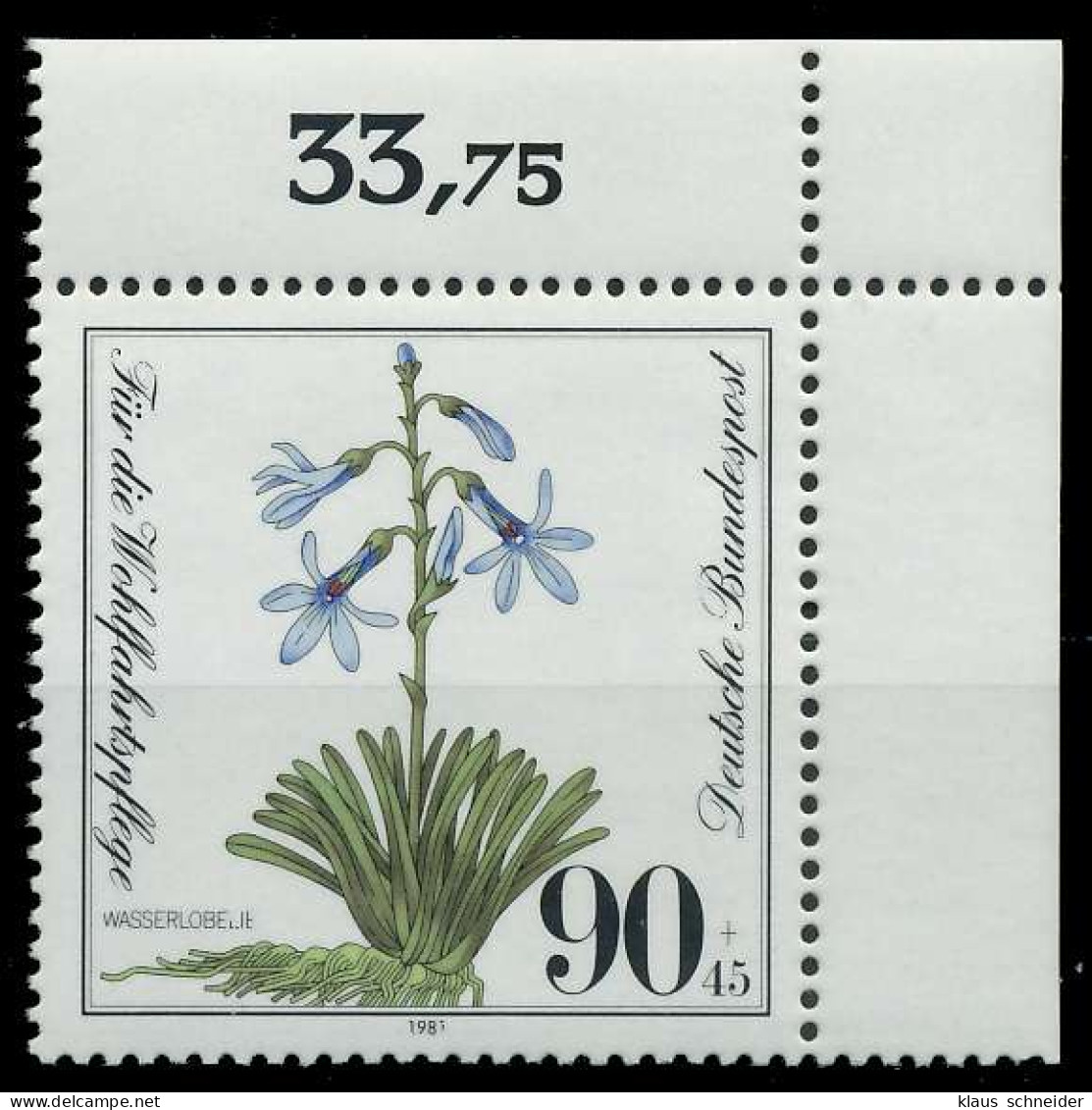 BRD 1981 Nr 1111 Postfrisch ECKE-ORE X81192E - Unused Stamps