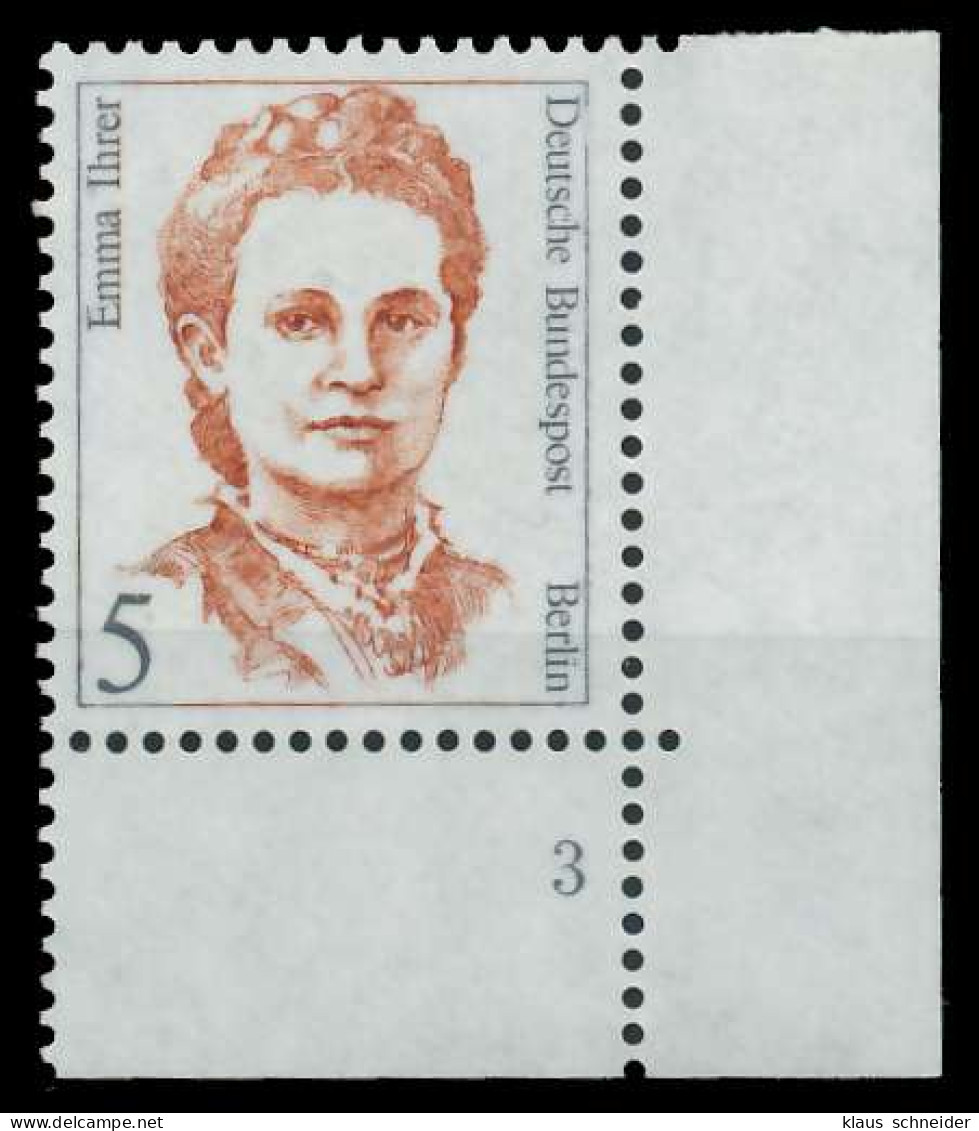 BERLIN DS FRAUEN Nr 833 Postfrisch FORMNUMMER 3 X8D995A - Unused Stamps