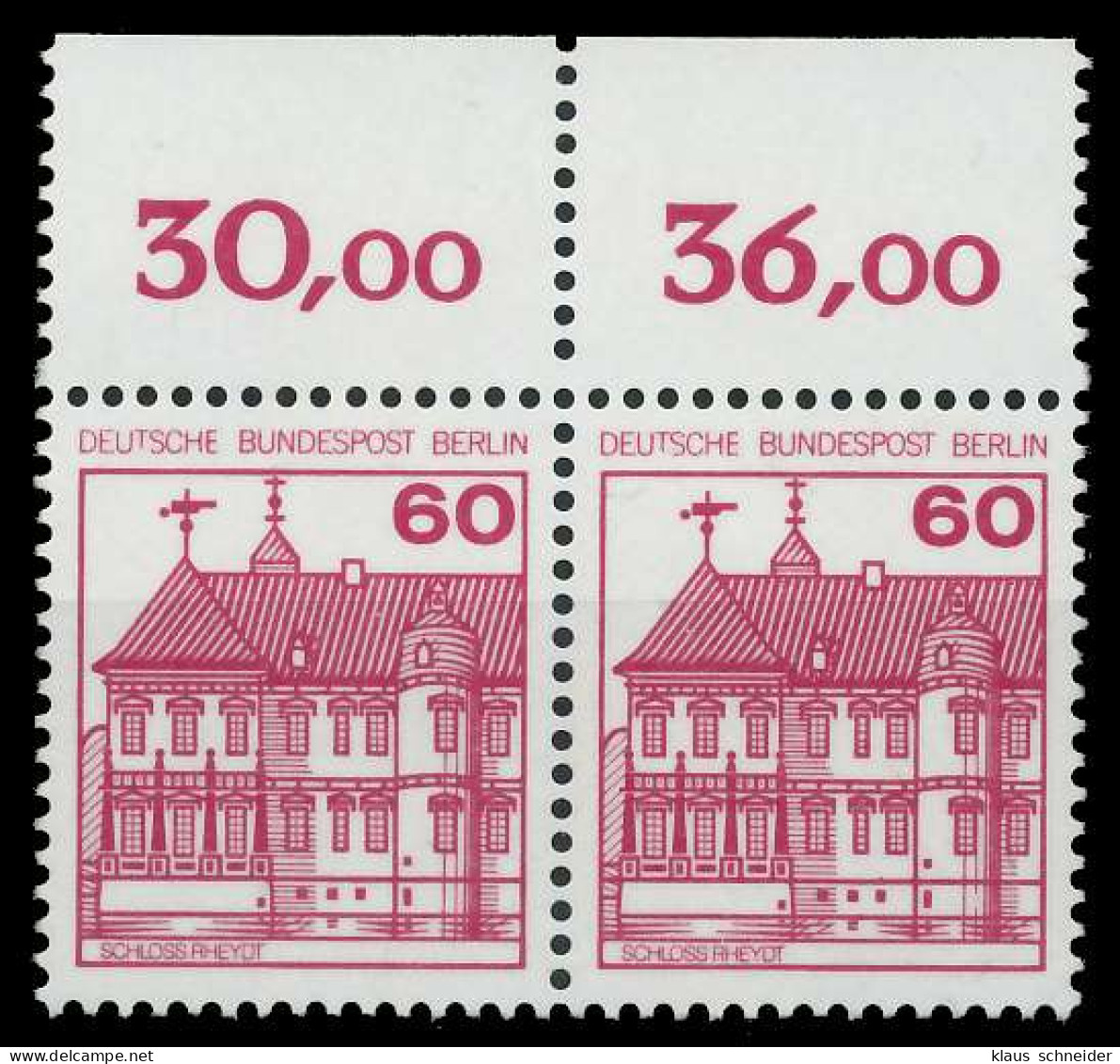 BERLIN DS BURGEN U. SCHLÖSSER Nr 611A Postfrisch WAAGR X8F11C2 - Unused Stamps