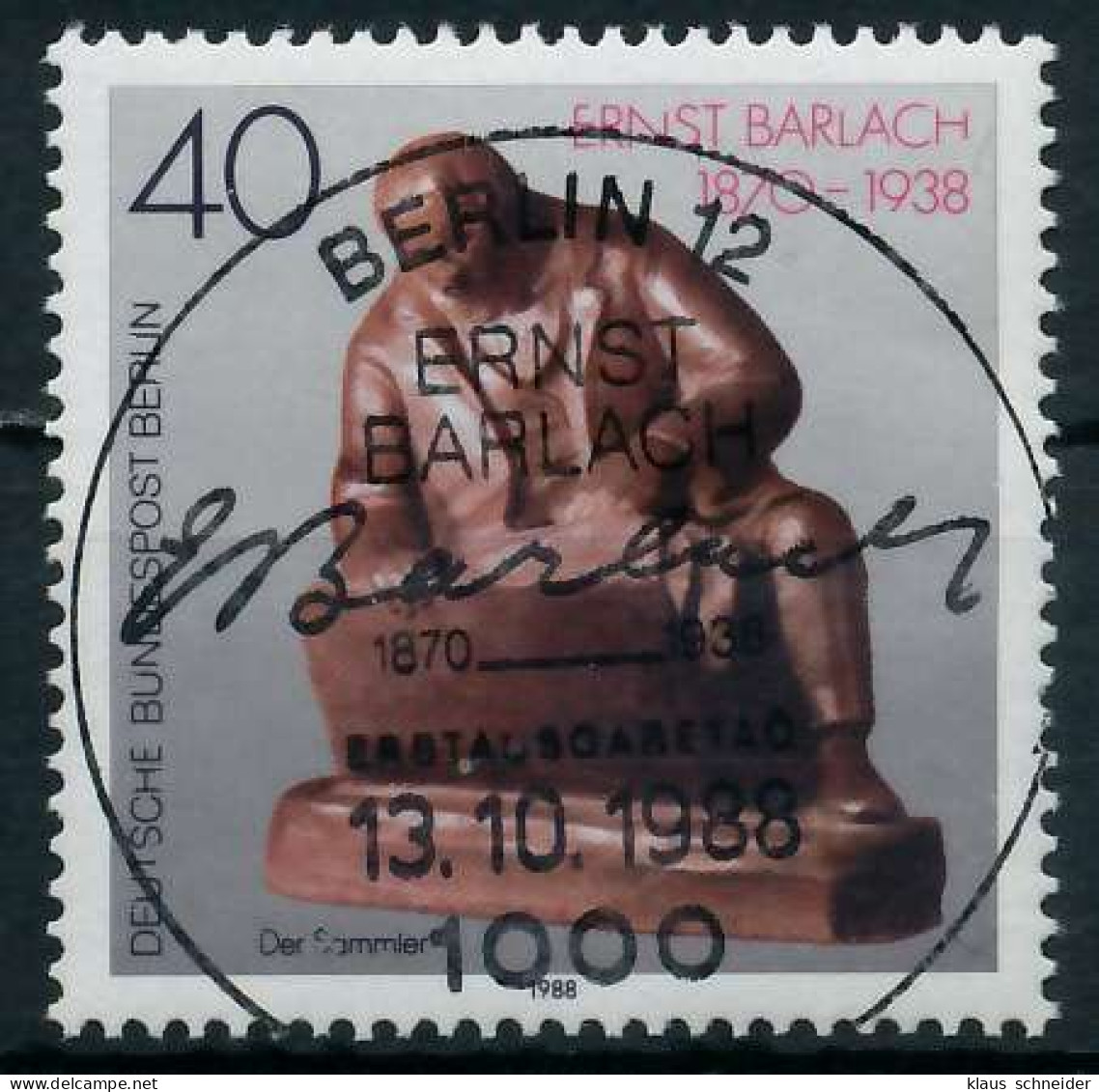 BERLIN 1988 Nr 823 ESST Zentrisch Gestempelt X9150BE - Oblitérés
