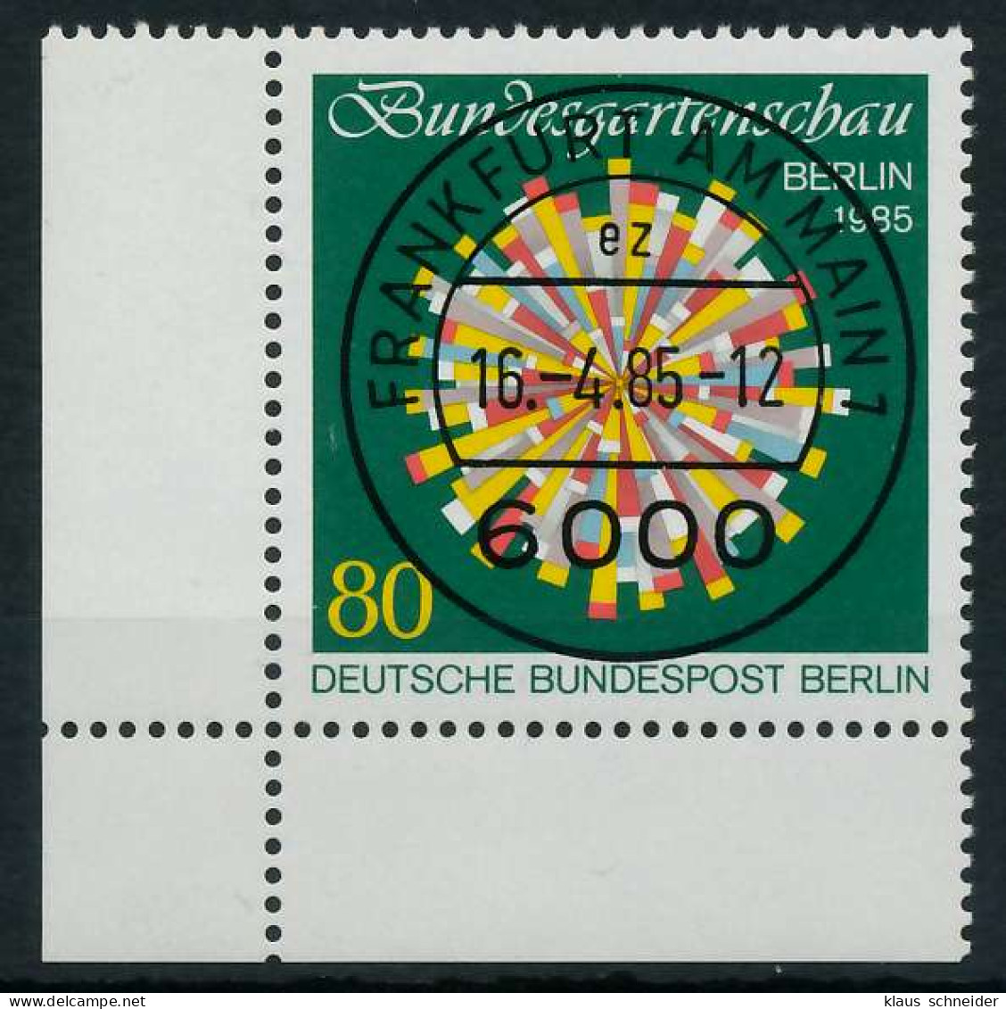 BERLIN 1985 Nr 734 Zentrisch Gestempelt ECKE-ULI X9153D6 - Oblitérés
