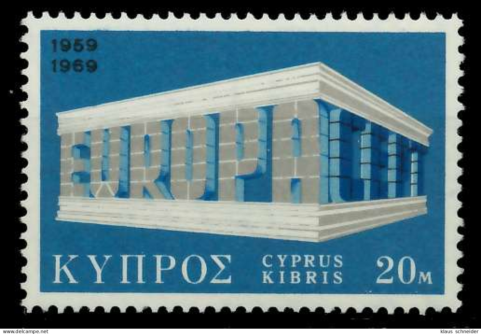 ZYPERN 1969 Nr 319 Postfrisch SA5EB02 - Unused Stamps