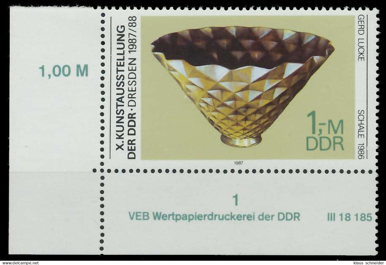 DDR 1987 Nr 3127 Postfrisch ECKE-ULI X0D99CE - Unused Stamps