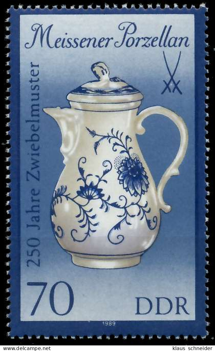 DDR 1989 Nr 3244II Postfrisch SB7B2DA - Unused Stamps