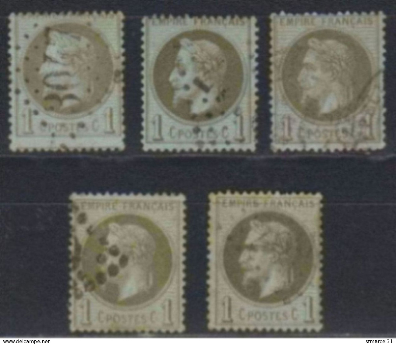 HORS COTE LUXE Tous TBC/parfait 3 Nuances Du N°25 - 1863-1870 Napoléon III. Laure