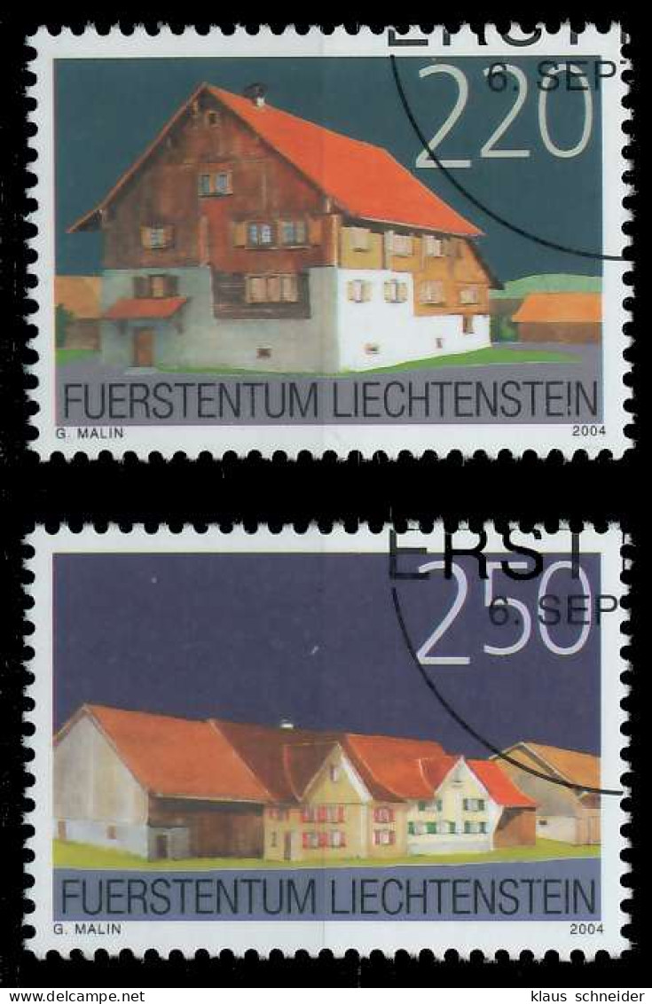 LIECHTENSTEIN 2004 Nr 1355-1356 Gestempelt X2987F2 - Used Stamps