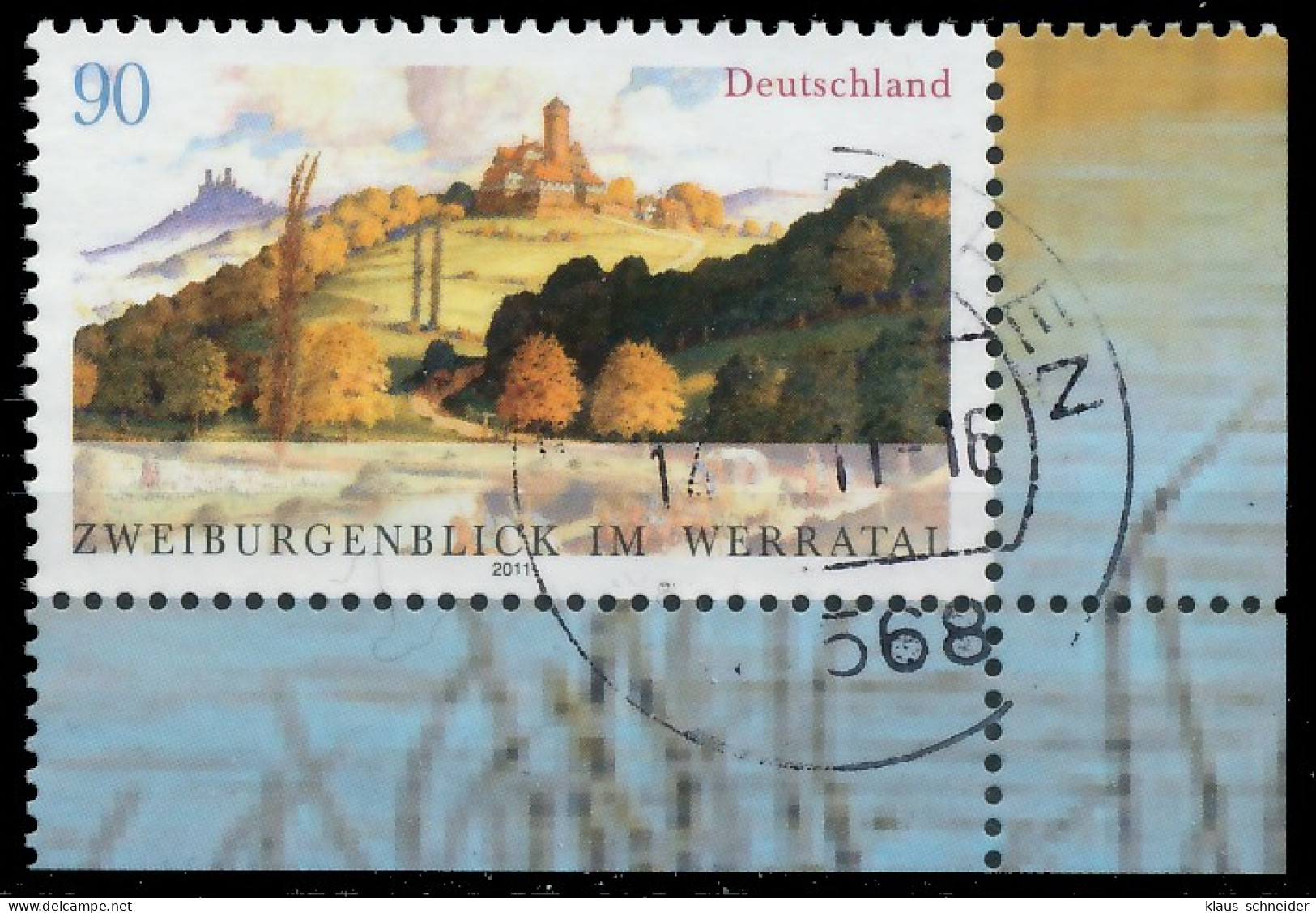 BRD BUND 2011 Nr 2847 Zentrisch Gestempelt ECKE-URE X36B7E6 - Used Stamps
