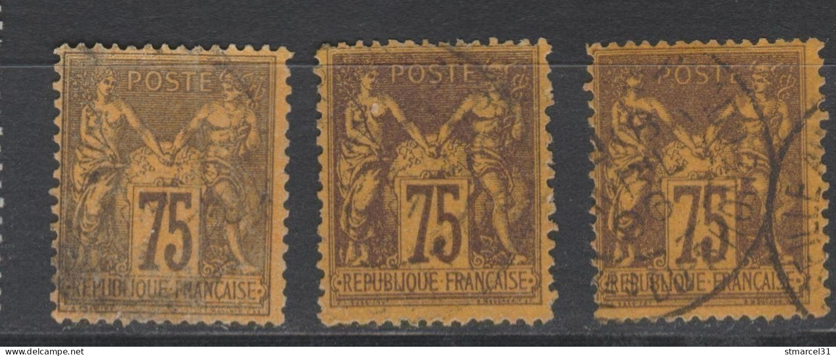 TIMBRES HORS COTES LUXE Les 3 Nuances Dallay 1 TBC/parfait  N°99 Cote 185€ - 1876-1898 Sage (Type II)