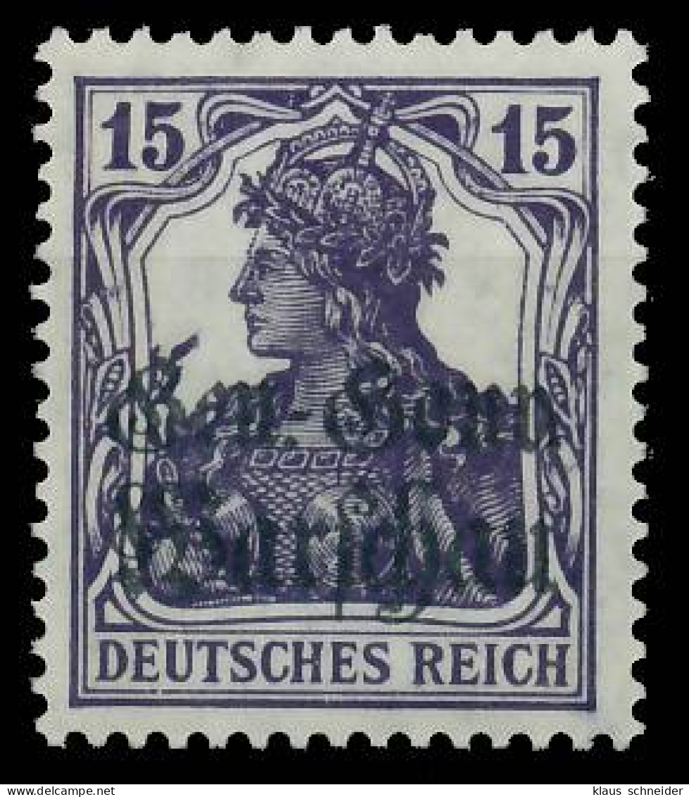 BES. 1WK D-POST IN POLEN Nr 12a Postfrisch Gepr. X43B62A - Occupation 1914-18